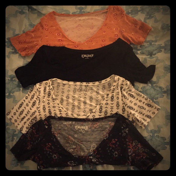 Lot of 4 Small Mudd T-Shirts - Picture 1 of 6